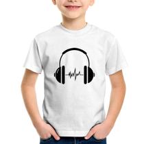 Camiseta Infantil Headphone Batimentos - Foca na Moda