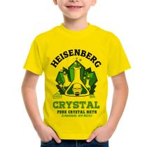 Camiseta Infantil Heisenberg Crystal - Foca na Moda