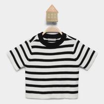 Camiseta Infantil Hering Listrada Menina