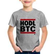 Camiseta Infantil Hodl BTC - Foca na Moda
