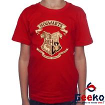 Camiseta Infantil Hogwarts 100% Algodão Harry Potter Geeko 02