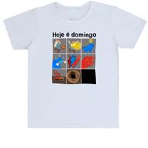 Camiseta Infantil Hoje é domingo pé de cachimbo Camiseta Infantil Hoje é domingo pé de cachimbo