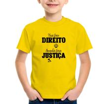 Camiseta Infantil Hoje faço direito, amanhã farei justiça - Foca na Moda Camiseta Infantil Hoje faço direito, amanhã farei justiça - Foca na Moda