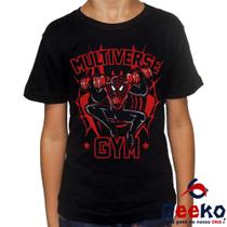 Camiseta Infantil Homem Aranha 100% Algodão Multiverse Gym Homem Aranha Spiderman Geeko Camiseta Infantil Homem Aranha 100% Algodão Multiverse Gym Homem Aranha Spiderman Geeko