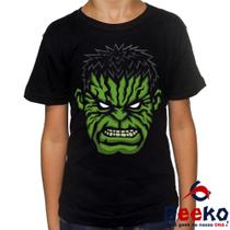 Camiseta Infantil Hulk 100% Algodão Geeko