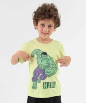 Camiseta Infantil Hulk Marvel Tam 4 a 10 Verde-95002 Camiseta Infantil Hulk Marvel Tam 4 a 10 Verde-95002