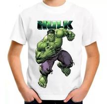 Camiseta Infantil Hulk Os Vingadores Avengers Marvel 001