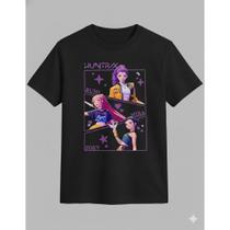 Camiseta Infantil Huntrix 100% Algodão Camisa Zoe Lançamento