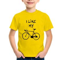 Camiseta Infantil I Like My Bike - Foca na Moda