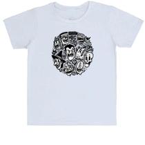 Camiseta Infantil I love classic monsters