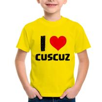 Camiseta Infantil I love cuscuz - Foca na Moda