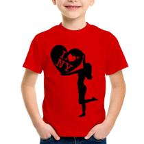 Camiseta Infantil I love NY Girl - Foca na Moda