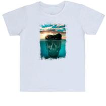 Camiseta Infantil Ilha da caveira 4 Camiseta Infantil Ilha da caveira 4