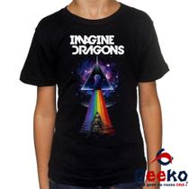 Camiseta Infantil Imagine Dragons 100% Algodão Geeko Indie Rock Camiseta Infantil Imagine Dragons 100% Algodão Geeko Indie Rock
