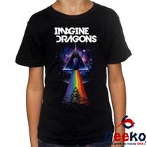 Camiseta Infantil Imagine Dragons 100% Algodão Geeko Indie Rock
