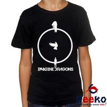 Camiseta Infantil Imagine Dragons 100% Algodão Rock Geeko Camiseta Infantil Imagine Dragons 100% Algodão Rock Geeko