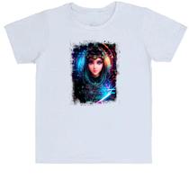 Camiseta Infantil Inteligengia Artificial Mulher Holográfica