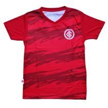 Camiseta Infantil Internacional Vermelha Faixas Oficial Camiseta Infantil Internacional Vermelha Faixas Oficial