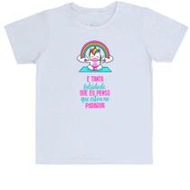 Camiseta Infantil Irônico é tanta falsidade