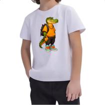 Camiseta Infantil Jacare aventureiro