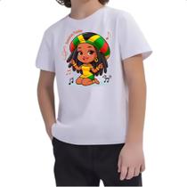 Camiseta Infantil Jamaixa Paixao Reggae Camiseta Infantil Jamaixa Paixao Reggae