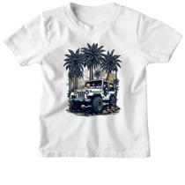 Camiseta Infantil Jeep orffroad 4x4 sunset