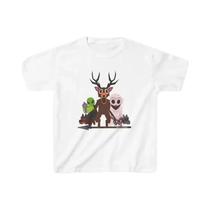 Camiseta Infantil Jogo Cervo Coruja Alienígena 99 Noites Na Floresta Amantes Da Natureza Presente De