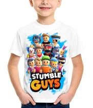Camiseta Infantil Jogo Stumble Guys 2 a 14