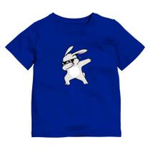 Camiseta Infantil Juvenil Manga Curta Estampa Coelho DAB Camiseta Infantil Juvenil Manga Curta Estampa Coelho DAB