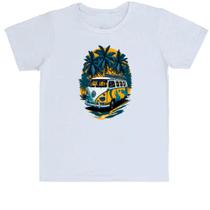 Camiseta Infantil Kombi Amarela Sunset