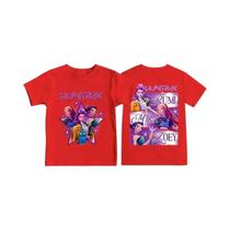 Camiseta Infantil Kpop Demon Hunters Com Estampa Gráfica De Filme De Verão, Manga Curta, Confortável