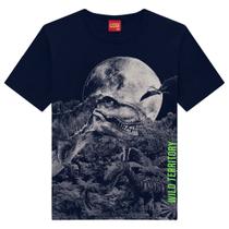 Camiseta Infantil KYLY Dinossauro Jurassik Blusa Tam 4 a 8