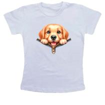 Camiseta Infantil Labrador Retriever no Ziper