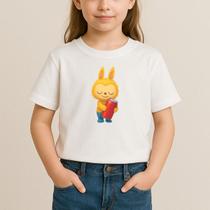Camiseta Infantil Labubu Latinha Lançamento Inedito Algodão