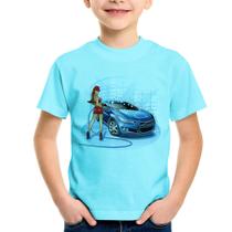 Camiseta Infantil Lava Jato Garota - Foca na Moda