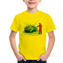 Camiseta Infantil Lava Jato Mulher - Foca na Moda
