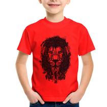 Camiseta Infantil Leão Reggae - Foca na Moda