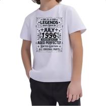 Camiseta Infantil Legends Were Born JUL-1996