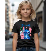 Camiseta Infantil Lisa Básica Casual Moda Meninos e Meninas