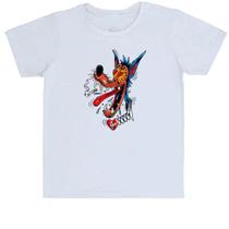 Camiseta Infantil Lobo apaixonado