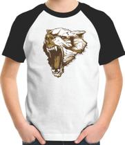 Camiseta Infantil Lobo Gigante