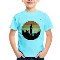 Camiseta Infantil Londres Vintage Sunset - Foca na Moda