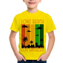 Camiseta Infantil Long Beach Los Angeles - Foca na Moda