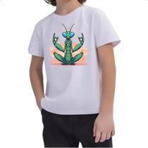 Camiseta Infantil Louva Deus Meditando