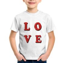 Camiseta Infantil LOVE - Foca na Moda