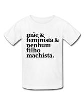 Camiseta Infantil Mãe Feminista Mulher Guerreira Empoderada Poderosa - Retha Estilos