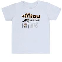Camiseta Infantil Mais miau e menos mimimi