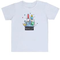Camiseta Infantil Makeup batom Camiseta Infantil Makeup batom