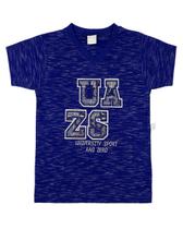 Camiseta Infantil Malha Mille Color University Sport AZ - Royal
