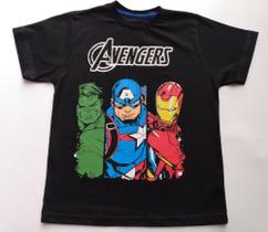 Camiseta Infantil Manga Curta Avengers